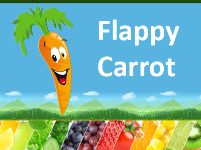 Flappy Carrot vegan game